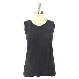 vintage 90's cotton chunky knit sleeveless sweater
